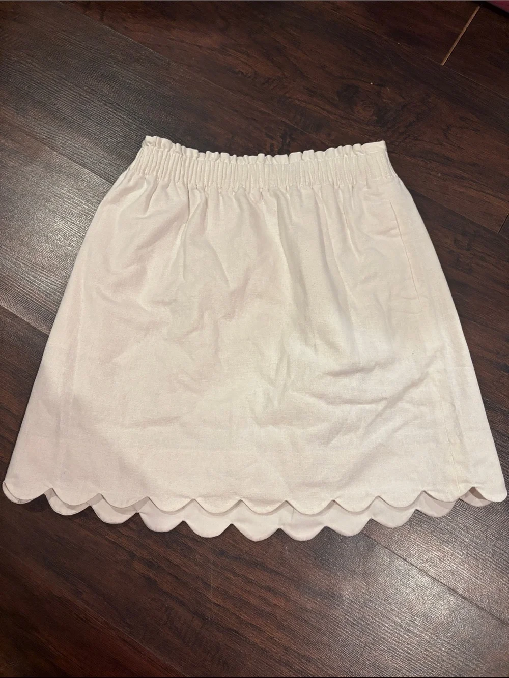 J.CREW Women's Scallop Hem Skirt size 4